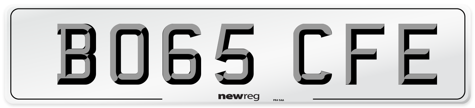 BO65 CFE Number Plate from New Reg